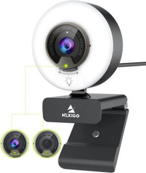 NexiGo webカメラ 60fps ライト付き N960E
