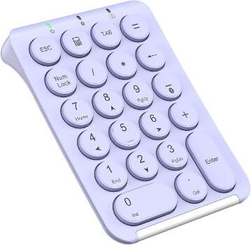 iClever テンキー Bluetooth Tabキー付き 薄型 IC-KP08